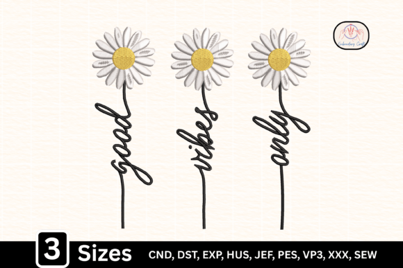 Daisy Floral Quote Good Vibes Only Review