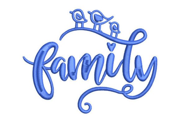 Family Quote 10x10cm Embroidery Design