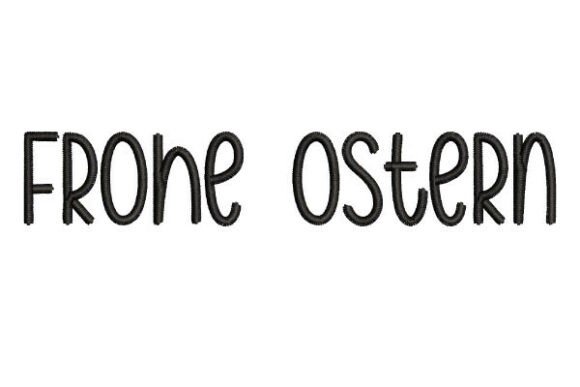 Frohe Ostern German Lettering 4 Sizes