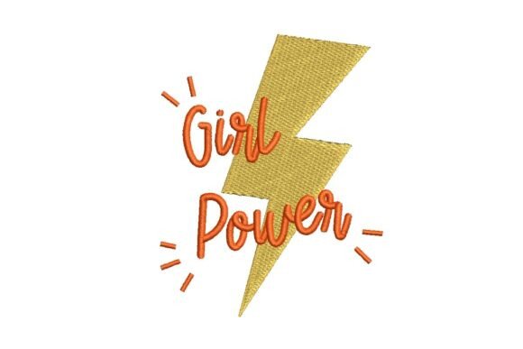 Girl Power Lightning Bolt Embroidery Design Review