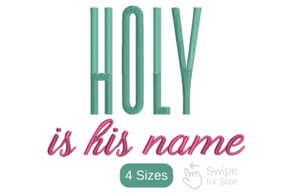 Holy is His Name Embroidery Review