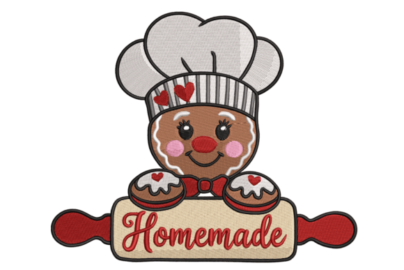Homemade Gingerbread Chef Embroidery Review