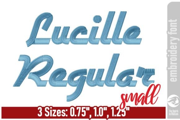 Lucille Regular Embroidery Font - Small Review