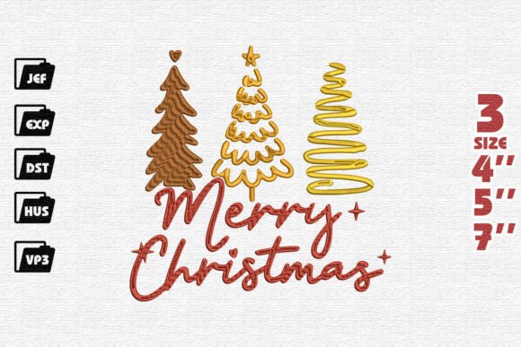 Merry Christmas Script Embroidery Review