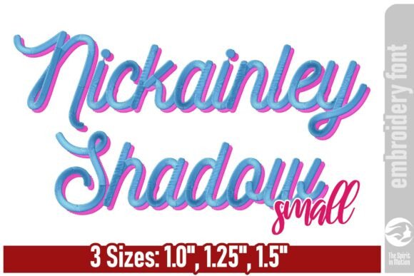 Nickainley Shadow Embroidery Font - S Review