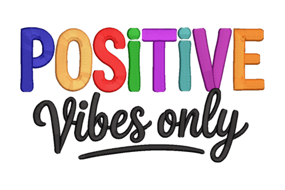 Positive Vibes Only Embroidery Review