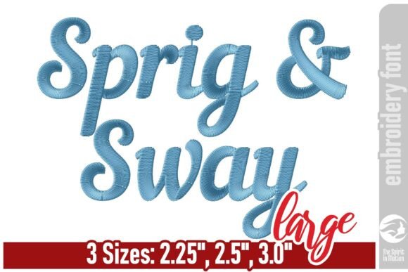 Sprig Sway Script Embroidery Font - L Review